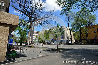 Almaty city buildings Editorial Stock Photo