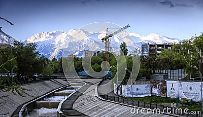 Almaty city. Editorial Stock Photo