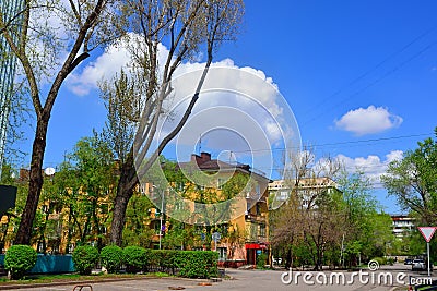 Almaty city buildings Editorial Stock Photo