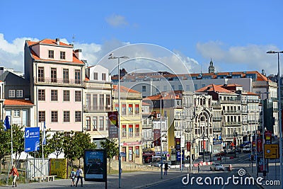 Almeida Garrett Plaza, Porto, Portugal Editorial Stock Photo