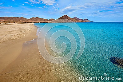 Almeria Playa los Genoveses beach Cabo de Gata Stock Photo