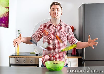 Almighty cooking magician Stock Photo