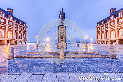 Almirante Brown Square in Mar del Plata, Argentina Stock Photo