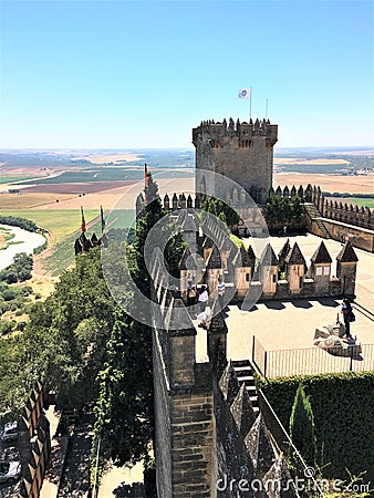Castillo de AlmodÃ³var del RÃ­o -Castle in AlmodÃ³var del RÃ­o, Spain Editorial Stock Photo