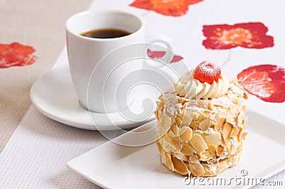 Almond cake Stock Photo