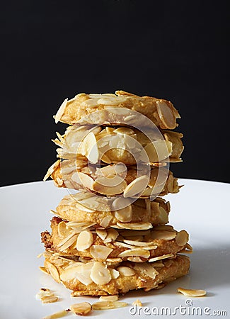 Almond cookies Stock Photo