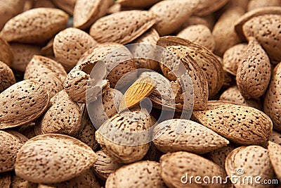 Almond nuts Stock Photo