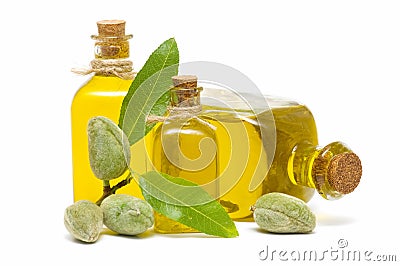 Almond oil Stock Photo