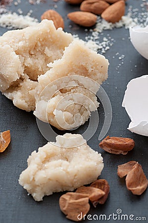 Almond Paste Stock Photo