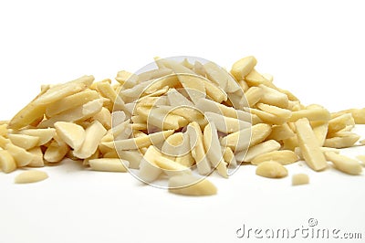 Almond slivers Stock Photo