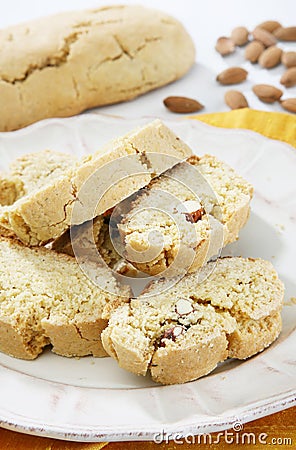 Almonds cookies Stock Photo