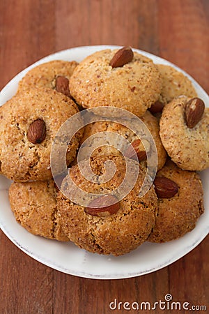 Almonds cookies Stock Photo