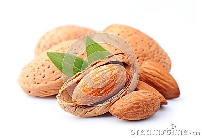 Almonds nuts Stock Photo