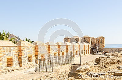 ALMUNECAR, SPAIN - 02 MARCH 2022 Castillo de San Miguel, a castle located in Almunecar, in the province of Granada, Spain. The Editorial Stock Photo