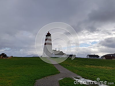 Alnes Lighthouse Stock Photo