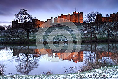 Alnwick castle Stock Photo