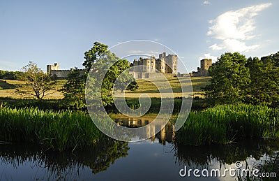 Alnwick Castle Stock Photo