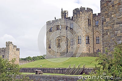 Alnwick Castle Stock Photo