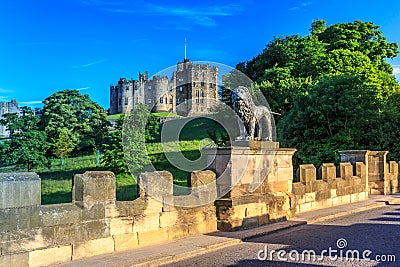 Alnwick Castle, England Stock Photo