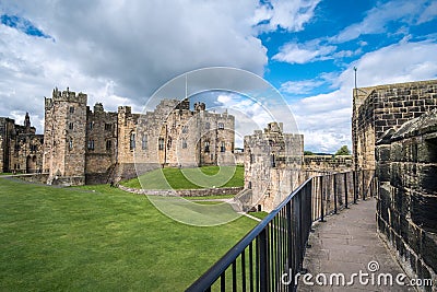 Alnwick Castle in Alnwick Stock Photo