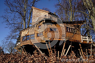 Alnwick Garden Treehouse Stock Photo