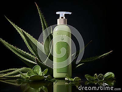 aloe shampoo Stock Photo