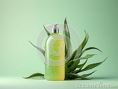 aloe shampoo Stock Photo