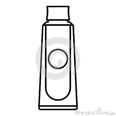 Aloe shampoo icon, outline style Vector Illustration