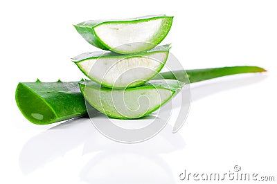 Aloe vera fresh leaf Stock Photo