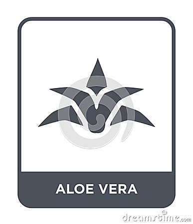 aloe vera icon in trendy design style. aloe vera icon isolated on white background. aloe vera vector icon simple and modern flat Vector Illustration