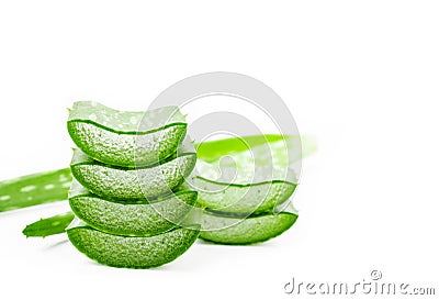 Aloe Vera sloced. Stock Photo