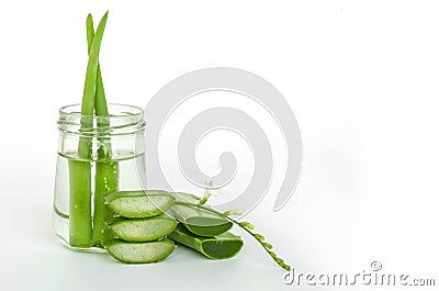 Aloe Vera very useful herbal medicine for skin treatment and us Stock Photo