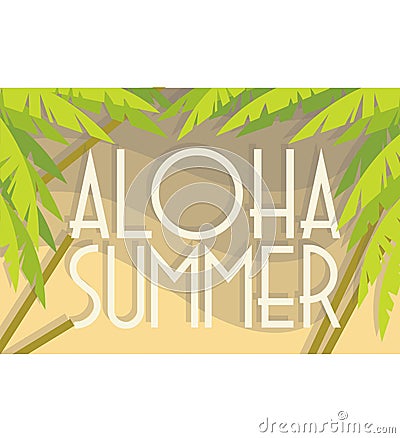 Aloha Summer Vector Illustration