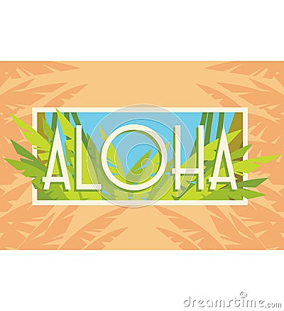 Aloha Summer Vector Illustration