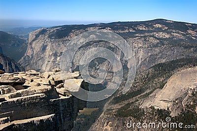 Alone on a cliff. Stock Photo