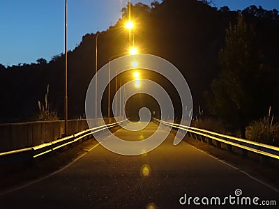 Alone Road Stock Photo