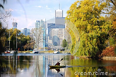 Alone on the Toronto Island Editorial Stock Photo