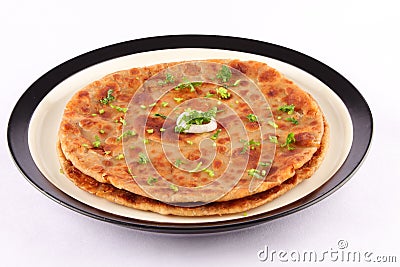 Aloo paratha Stock Photo