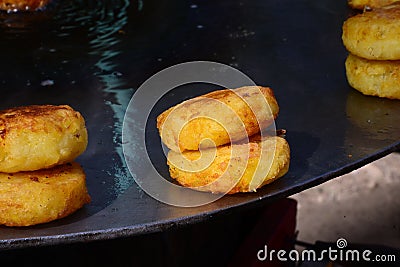 Aloo tikki chat Stock Photo