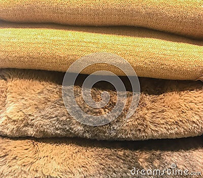 Alpaca fabrics and mohair wool as a Texture Stock Photo