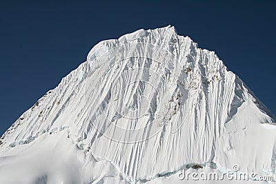 Alpamayo peak Stock Photo