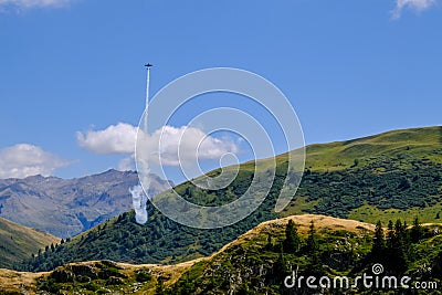Alpe de Huez Airshow Stock Photo
