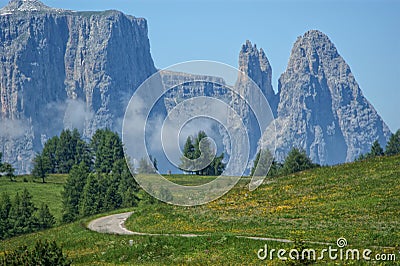 Alpe di Siusi Stock Photo