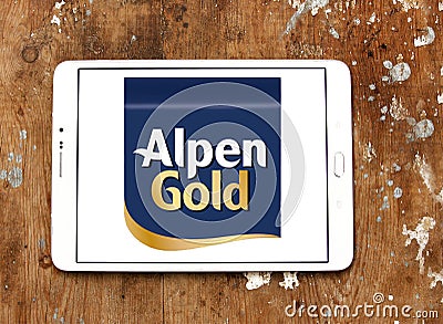 Alpen gold brand logo Editorial Stock Photo