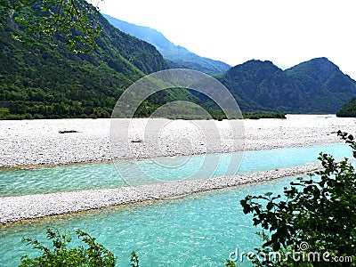 A sunny day in the Alpen Stock Photo