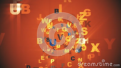 Alphabet of Abstract background Stock Photo