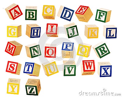 Alphabet Blocks Stock Photo