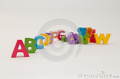 Alphabet blocks Stock Photo