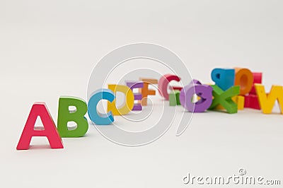 Alphabet blocks Stock Photo