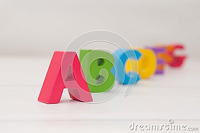 Alphabet blocks Stock Photo